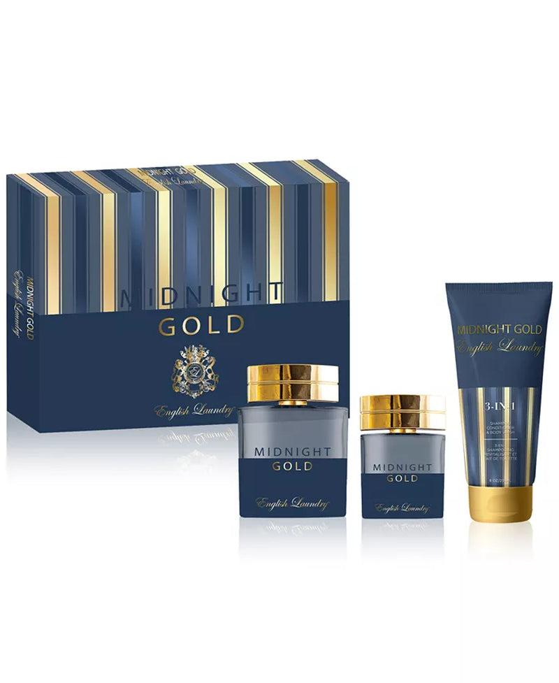 Men'S 3-Pc. Midnight Gold Eau De Parfum Gift Set