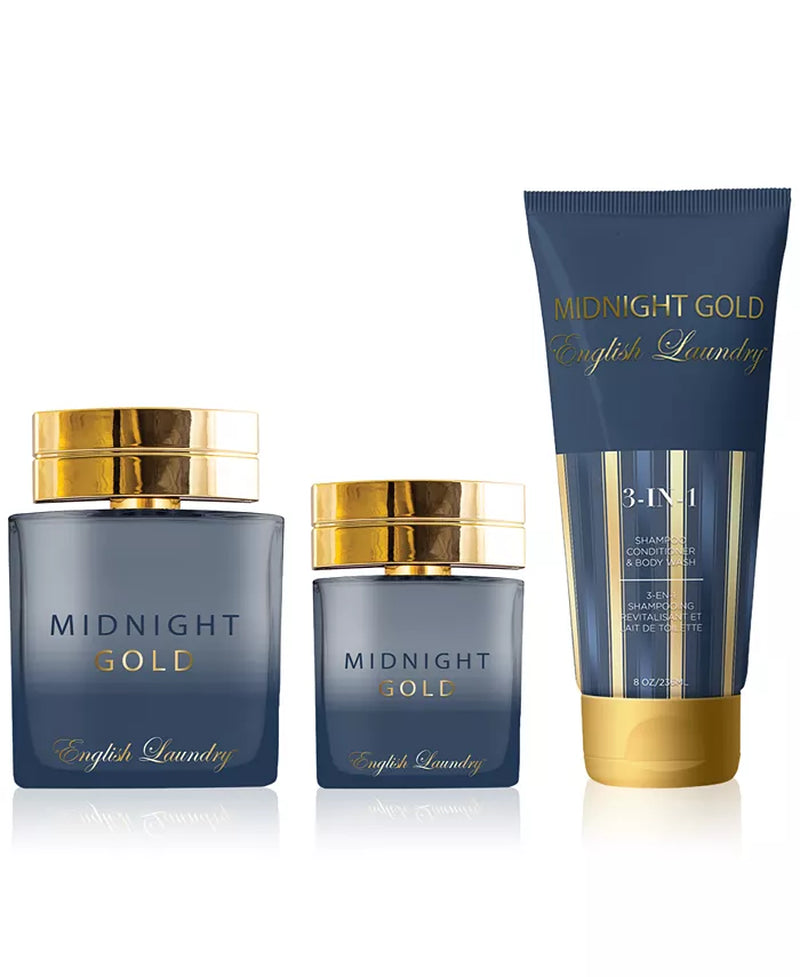 Men'S 3-Pc. Midnight Gold Eau De Parfum Gift Set